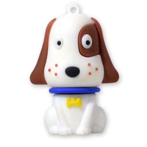 818-TEch No31400050008 Hi-Speed 2.0 clé USB 8Go chien animal de compagnie 3D blanc