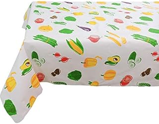 Kutex srl Tovaglia Stampata antimacchia 100% cottone Tovaglia Cerata Rettangolare per Tavola in Diverse Misure (140 x 180 cm)