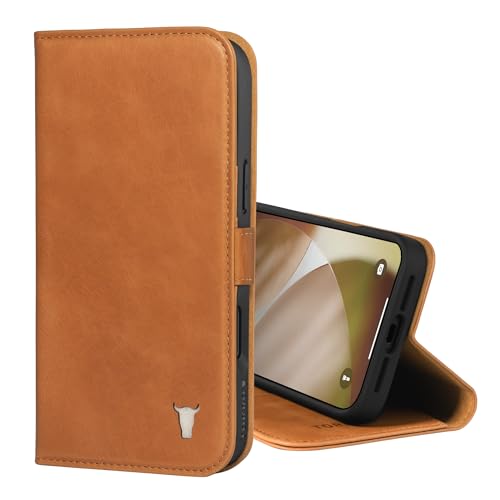 TORRO Leather Case Compatible with iPhone 17 Pro 6.3" 2025 - Premium Leather Wallet Flip Case with Kickstand and Card Slots (Compatible with Official MagSafe Chargers) - Light Brown by TORRO - Used condition - US$33.41