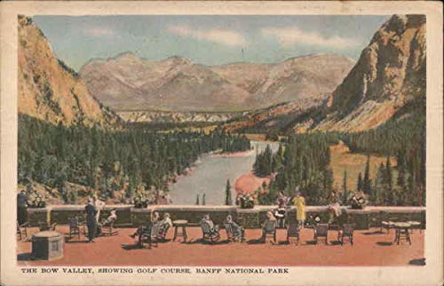 Bow Valley Golf Course Postcard Banff National Park Canada