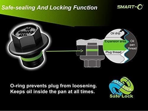 Smart-O F3 Anti-Leak & Anti-Loss Oil Drain Plug – M14x1.5mm | Reusable Sump Plug with Patented Sealing Technology | Fits Cars, Motorcycles & Trucks - Thumbnail 3