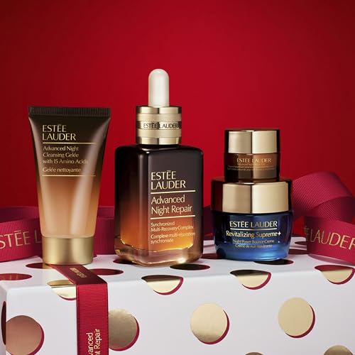 Estée Lauder Advanced Night Repair 4-Piece Holiday Skincare Gift Set | The Lift + Glow Routine | Includes Full-Size Face Serum 1.7 Fl Oz + Cleanser 1 Ounce, Eye Cream 0.17 Ounce, Moisturizer 0.5 Ounce - Image 2