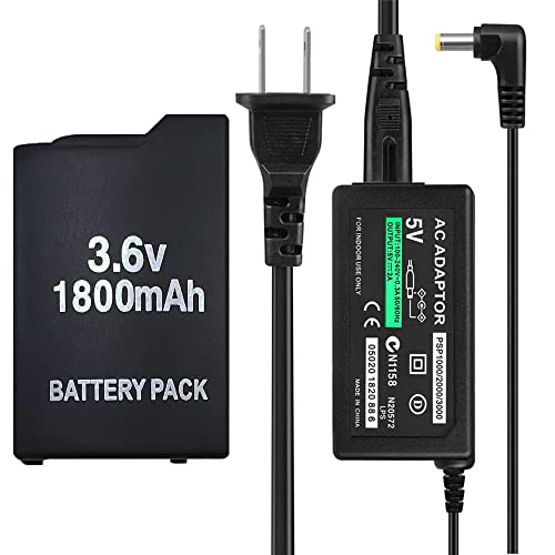 Psp Charger And Battery Bundle For Psp 1000 Series Compatible With Sony Psp 1000 1001 1002 Psp-110 Console #TOP19