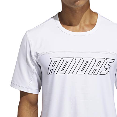 Adidas GL0455 FB Hype Tee T-Shirt Uomo White 2XL