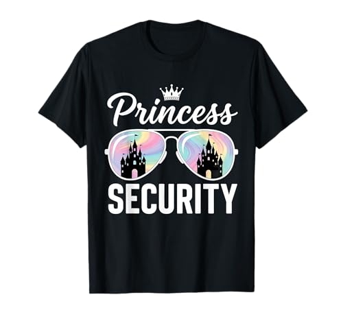 Princess Security Protection Schloss im Retro-Stil, passende Familie T-Shirt