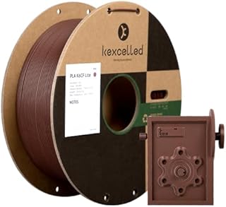 Włókno Węglowe PLA 1,75mm, kexcelled 3D PLA Filament, Ulepszona Wytrzymałość +/-0,03mm, 1kg(2,2funta), Odpowiedni do Większości Drukarek FDM, Czerwone Wino