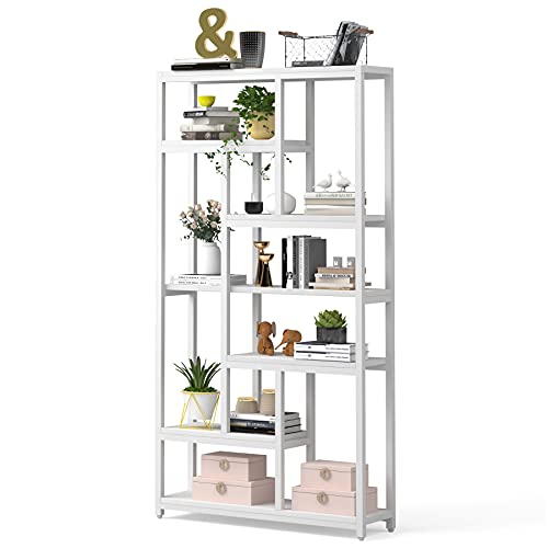 Little Tree 78.7” Tall Bookshelf Industrial Bookcase For Living Room Home Office #TOP6