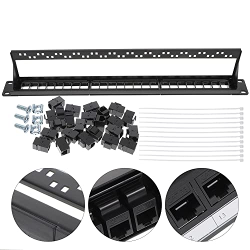 Panneau de brassage réseau rackmount avec ports Ethernet pour remplacement horizontal - 3
