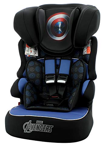 Cadeira para auto Beline Luxe Capitão América, Marvel, Azul