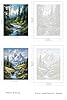 ASTRULUME 2 Pack Paint by Numbers Kit for Adults Beginners, 12x16 Inch Canvas for Painting Crafts for Adults for Home Decor Gift-Alpine Creeks in Lush Woods #2