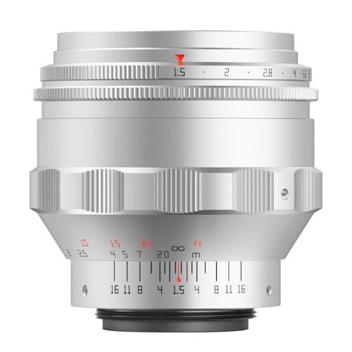 75mm F1.5 Obiettivo per M42-Mount MF Vintage Swirly Bokeh Full Format Ritratto con grande apertura per GFX NZ EOS tramite adattatore