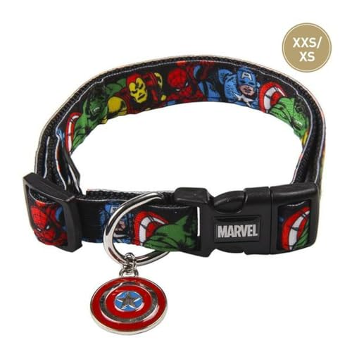 CERDÁ Life's Little Moments - Marvel Hundehalsband Kleine Hunde | Marvel Halsband Mini Hunde Offizieller Lizenz, XXS-xs