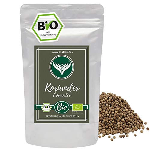 Azafran BIO Koriander-Samen ganz Koriander Saat (Körner) 250g