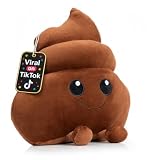 Twiddler Toys Farting Poop Emoji Plush, 11 Inch, 20 Fart Sounds, Gag Gift