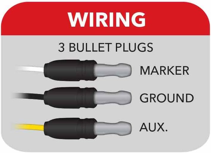 TRUX TLED-G2XAW Marker Light, M3 Style, Dual Revolution, Amber/White, Led (4 Diodes)