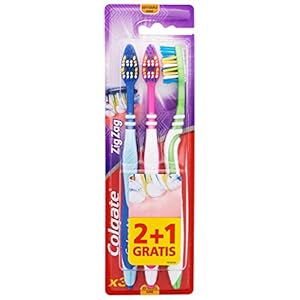Tandenborstel Colgate – Zig Zag zacht, 3 stuks
