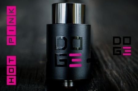 Doge V3 22mm RDA by Congrevape - 3 or 4 Post Configuration Black-Pink