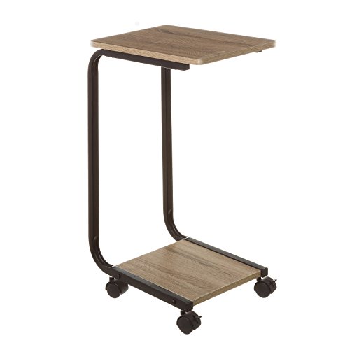 Lola Home Table d'appoint Moderne en métal Noir 65x40x27 cm