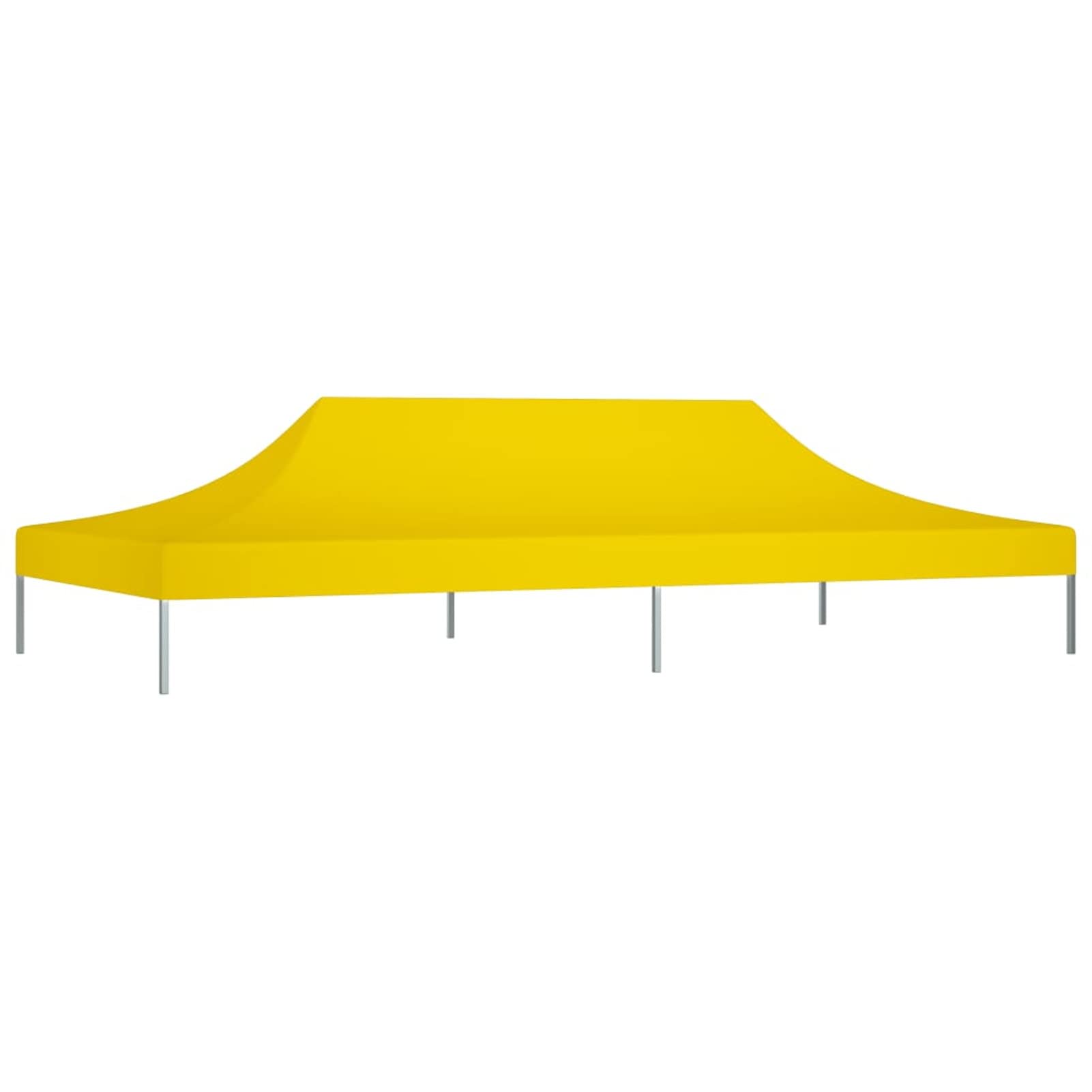 Homgoday Dach namiotowy 6 x 3 m żółty 270 g/m², dekoracja, pawilon ogrodowy składany do ogrodu balkon taras