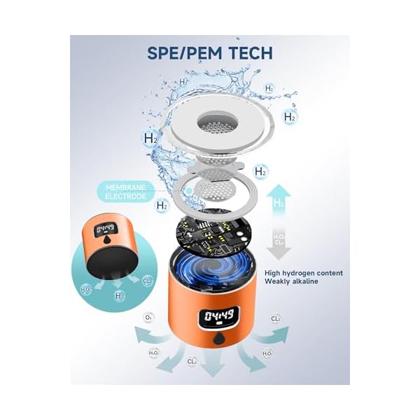 Hydrogen Water Bottle - Portable, Rechargeable, LED Timer, Aluminum and Glass, 5000 PPB Hydrogen in 10 Minutes, 340ml Capacity, for Travel, Sports, Home, Office - Image 4