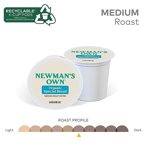 Newman's Own Organics Special Blend Keurig Single-Serve K-Cup Pods, Medium Roast Coffee, 96 Count