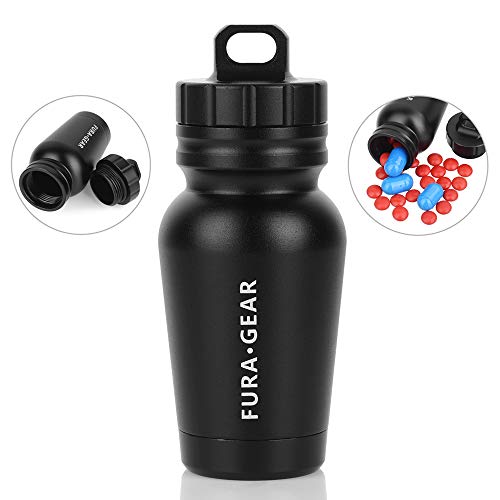 Ajcoflt Cilindro de cápsula de sobrevivência de recipiente de armazenamento selado de liga de alumín