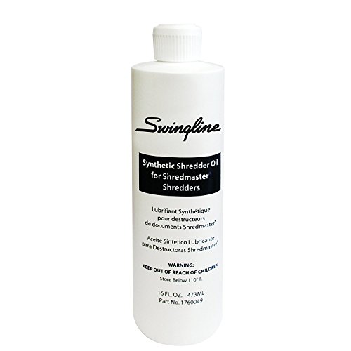 Swingline GBC Shredder Oil, 16 oz., .473ml Bottle (1760049), For use with GBC ShredMaster Shredders