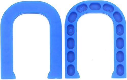 Miniatura 5 de DDJSport - Juego de herraduras y anillo para lanzar deportes al aire libre, 4 lanzamientos y 4 herradura, 1 estacas y 1 alfombrilla de goma, juegos