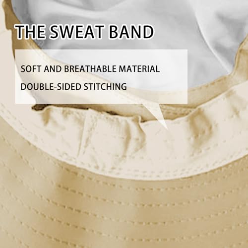Sun-Hats-for-Men-Women-Fishing-Hat-UPF-50-Breathable-Wide-Brim-Bucket-Hats-Summer-UV-Protection-Safari-Hat-with-Neck-Flap
