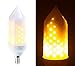 Produktbild Luminea Flackerbirne: LED-Flammen-Lampe mit realistischem Flackern, E14, 5 W, 304 Lumen, A+ (Feuer Glühbirne)