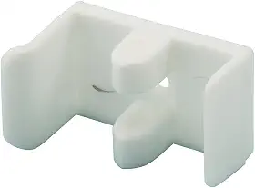 Prime-Line Products M 6112 Guia inferior para porta de chuveiro deslizante, plástico, branco