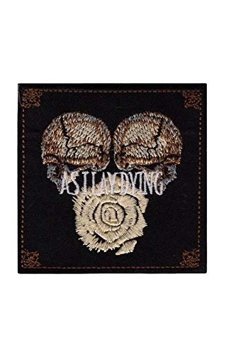 SigitasTrading - SigitasTrading As I Lay Dying Us Metalcore Band Aufnäher Besticktes Patch zum Aufbügeln Applique