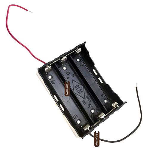 18650 Battery Case Holder, 3 Pcs 3 Slots X 3.7V 11.1 Volt Diy Battery Storage Box, In Parallel Black Plastic Batteries Case For 3 X 18650 Ltvystore #TOP3