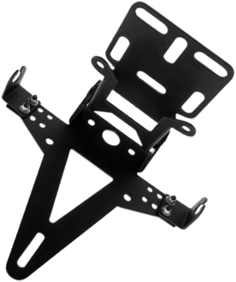 Motorcycle Black Rear Tail Light Mount License Plate Bracket Holder for Sport Street Dirt Bike