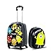 GOPLUS Kinderkoffer mit Rucksack, Kids Trolley, Kindergepäck mit Rollen, Reisekoffer mit Teleskopgriff, Hartschalenkoffer für Kinder, Kindertrolley Farbwahl (Monster, 12"+16")