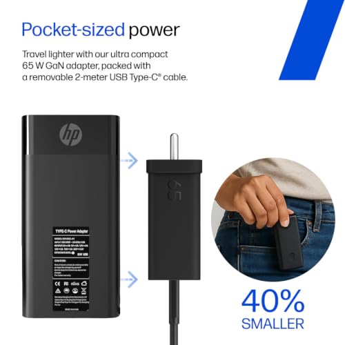 Image of HP OmniBook 3 OLED ● Intel Core Ultra 5 322● 46 Tops● 16GB DDR5 (Upgradeable)● 512GB SSD● 2K●14'' /35.6cm● 300nits● Win11● Office24● Silver● 1.4kg● hs0052TU● Lighter mini GaN Charger● AI Laptop