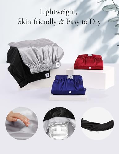 LilySilk Silk Boxers Mens Breathable Real Mulberry Underwear 6A Grade Royal Shorts Combo Pack, Silk Sleep Lounge Bottoms3