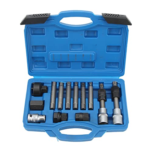 Ferramenta de polia do desacoplador do alternador, broca de soquete 13 peças kit de ferramentas de p