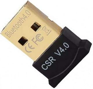 Bluetooth 4.0 USB Low Energy Micro Adapter Dongle for Pc with 10/8.1/8/7 / Vista/Xp, Raspberry Pi, Linux and Stereo Et Compatible BlackStrong and Long-Lasting