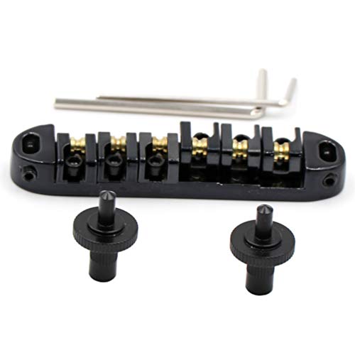 Disens Guitar Roller Saddle Black Tune-O-Matic Bridge Tailpiece For Lp Electric Guitar Bridges Parts #TOP1