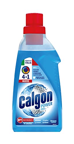 Calgon Power Gel odkamieniacz pralka 4 w 1, antykamieniowa pralka, dodatek do miękkich ubrań, 1 opakowanie 750 ml dodatku do kamienia i korozji
