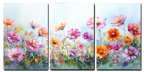 Décoration murale fleur moderne Oujkeef pour salon et chambre paysage prêt à accrocher