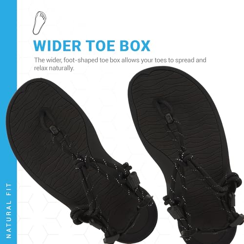 Xero Shoes Women's Aqua Cloud Barefoot Water Sandals, Black, 6 by Xero Shoes - Image 2
