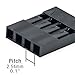 IWISS 1550PCS 2.54mm Pitch Dupont Connector Kit, Includes Pin Headers, Jumper Wire, Crimp Pins for RC Servo, Arduino, SMT, SATA, EPS, PCIe, Battery Balancer