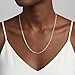 BLThing S925 Sterling Silver Chain for Women, 4mm Sterling Silver Paperclip Chain Necklace Thick Sturdy Colourfast Necklaces Jewelery for Women 18 Inch