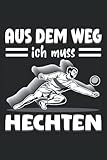  Aus dem Weg ich muss Hechten: Faustball Notizbuch  DIN A5  Liniert  120 Seiten