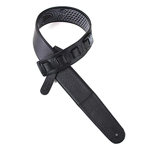 Walker & Williams GB-192 Sangle de guitare rembourrée Motif aigle de course Noir cobalt et étoiles Texas - Les Beatles, Paul McCartney, John Lennon, RIngo Starr, George Harrison Walker & Williams GB-192 Sangle de guitare rembourrée Motif aigle de course Noir cobalt et étoiles Texas – Image 6