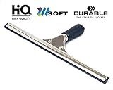 Shower Window Squeegee, Petcaree All-Purpose Squeegee, Film Stainless Steel Wiper with blade 35cm (14