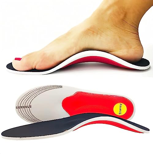 Orthotic Insoles for Women, Arch Support Insoles for Men, Plantar Fasciitis Insoles Arch Support Shoe Boot Flat Feet Insert, Orthotic Feet Heel Pain Shock Absorption Comfortable Insoles