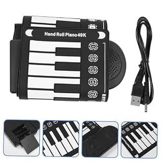 COOPHYA 1 Set 49 Touches Piano À roulettes Claviers De Piano pour Enfants Piano pour Enfants Clavier De Musique De Piano pour Enfants Piano Pliable 49 Touches Piano Enroulable À 49 - Les Beatles, Paul McCartney, John Lennon, RIngo Starr, George Harrison COOPHYA 1 Set 49 Touches Piano À roulettes Claviers De Piano pour Enfants Piano pour Enfants Clavier De Musique De Piano pour Enfants Piano Pliable 49 Touches Piano Enroulable À 49 – Image 5